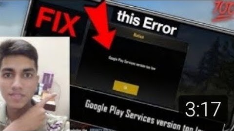 Fix Google Play Services Version unusable problem bgmi ||Google Play Services Version Too low bgmi||