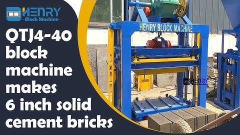 QTJ4-40 manual home business concrete hollow block making machine makes 6 inch solid cement bricks