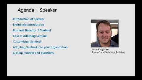Adopting Azure Sentinel - BrainScale