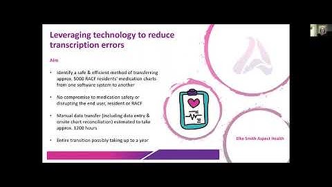 Leveraging  technology to reduce  transcription errors