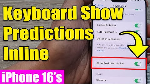 📝 iPhone 16/16 Pro Max: How to Enable/Disable Keyboard Predictions Inline
