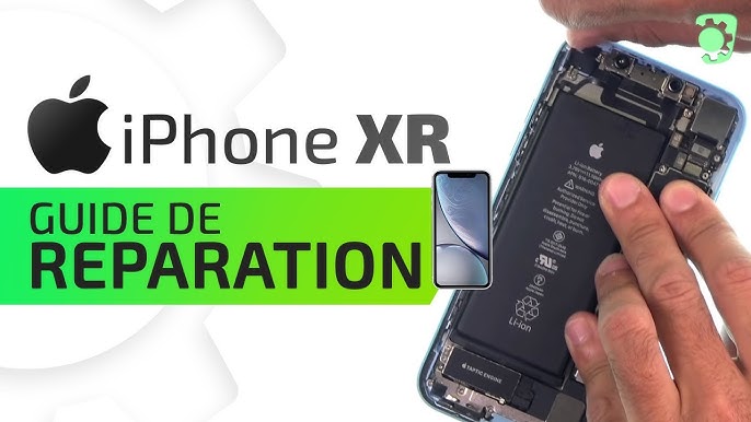 Rückglas/vitre arrière iPhone XR Blau