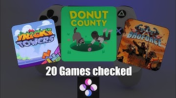 20 games checked on Skyline emulator