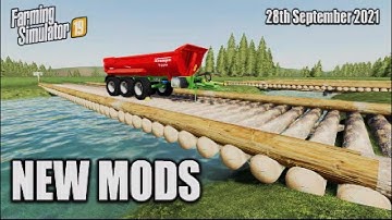 FS19 | NEW MODS | HANDY LOG BRIDGES! (Review) Farming Simulator 19 | 28th September 2021.