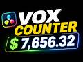 Create VOX Style Counter Animation in DaVinci Resolve | Including Commas &amp; Symbols with prefix