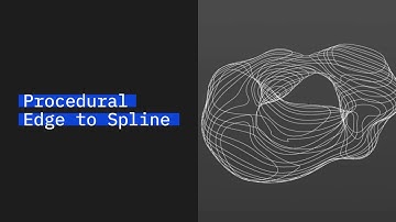 Procedural Edge to spline | Cinema 4d tutorial