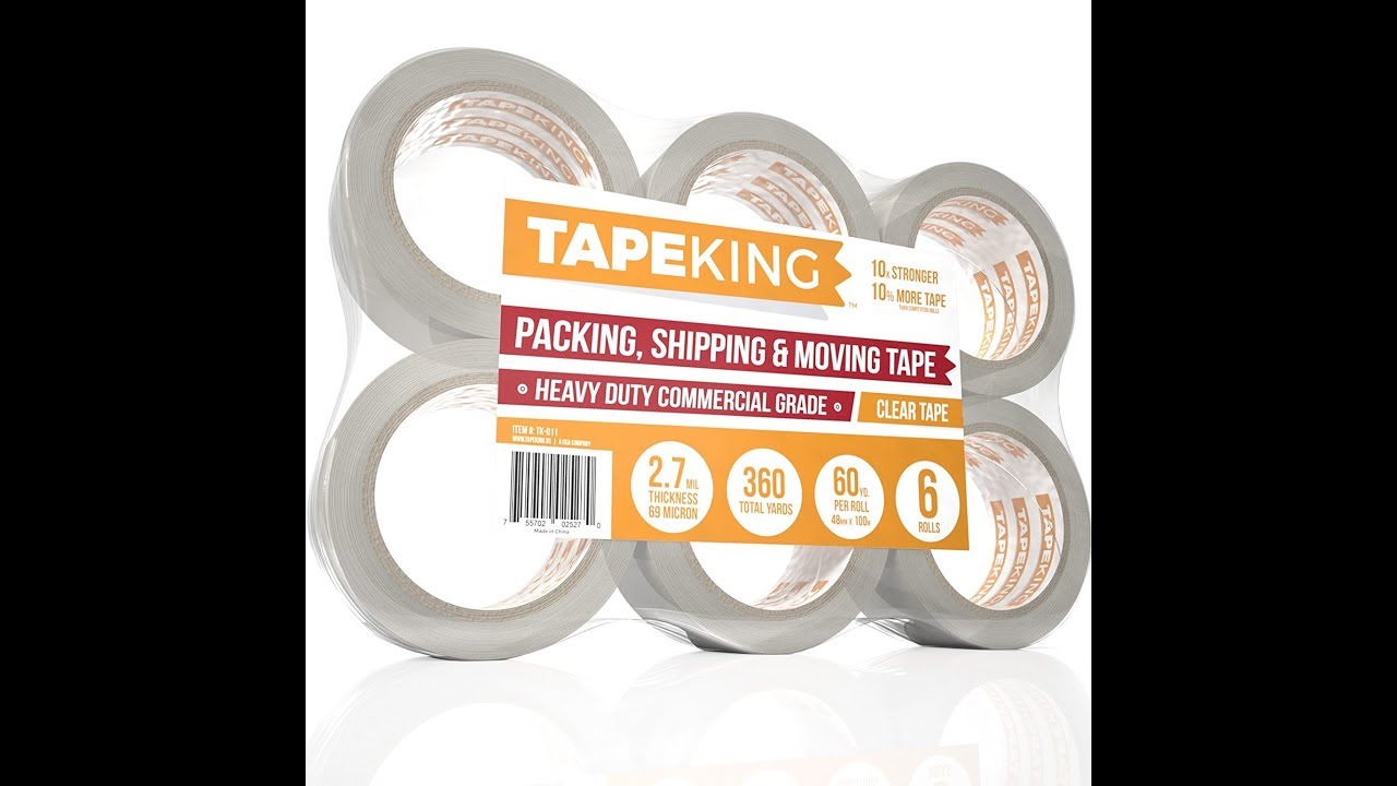 Product Review of Tape King Clear Packing Tape. YouTube