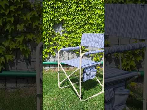 Стілець складний туристичний Vitan Режисер без полиці 2110036 для риболовлі походів та пікніка, видео 1