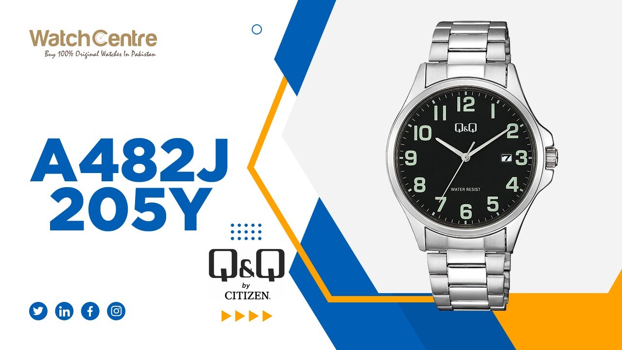 Q&Q A482J205Y Original Quartz Watch Video Review in Silver Stainless