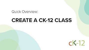 Create a CK-12 Class