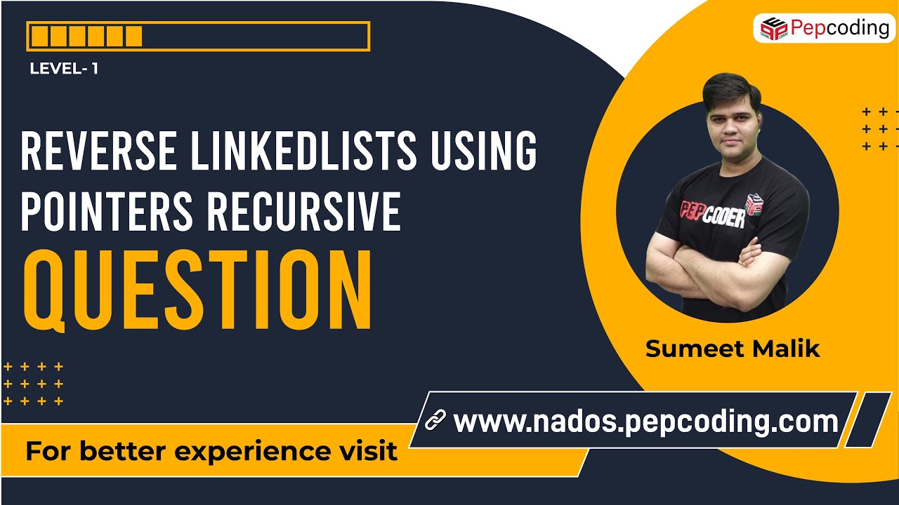 Reverse Linked List using Pointer - Recursive | Question - YouTube