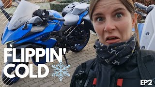 Winter Motorcycle Trip heading to Germany on Suzuki's to visit the CHRISTMAS MARKETS! ❄️ EP:2