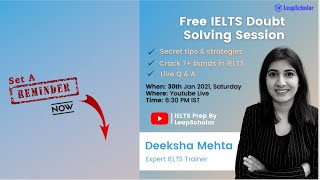 Free IELTS Doubts Solving Session 2 | LeapScholar