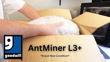 Unboxing AntMiner L3+ from GOODWILL