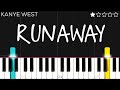 Kanye West - Runaway ft. Plusha T | EASY Piano Tutorial