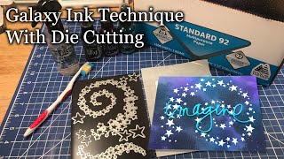 Galaxy Technique with die cutting