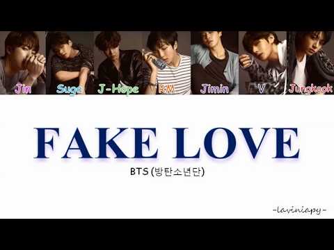 BTS - Fake Love Color Coded Lyrics (Türkçe Çeviri/Laviniapy)