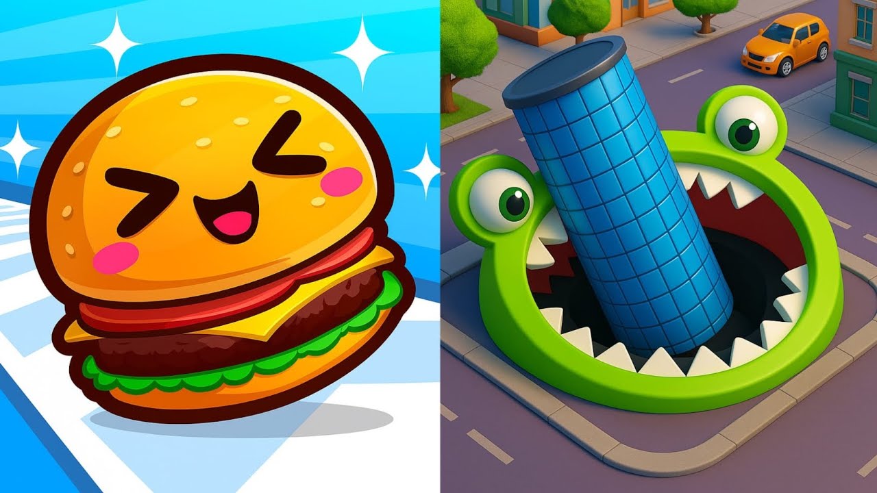 🍔🕳️🔥 Food Run x Hole.io – Eat Fast or Get Swallowed! 😱💥