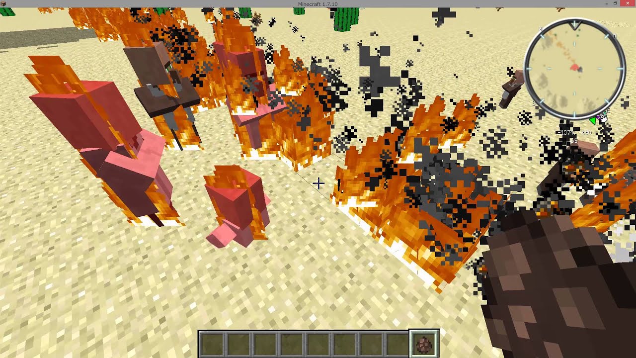 Minecraft Fc機銃という名の火炎放射器 Youtube