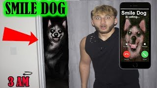 (SCARY!!) CALLING SMILE DOG AT 3AM!! *THE SMILE DOG IS REAL*