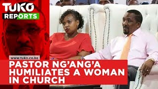 Pastor Ng’ang’a humiliates a woman in church for wearing old rubber shoes | Tuko TV