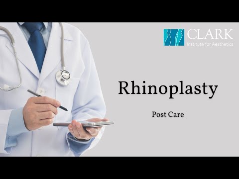 Video thumbnail: Rhinoplasty Post Care — Clark Institute for Aesthetics