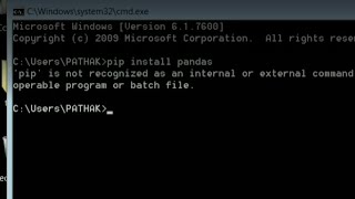 pip is not recognised as an internal or external |  python tutorial