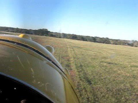 Taxi out to runway and departure from a remote ranch airstrip in southwest Texas in a classic 1950 C-195 on a beautiful evening.