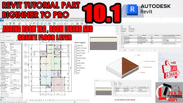 REVIT TUTORIAL PART 10.1: Create Room tag, Room Legend, Floor layer