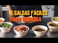 6 salsas FACILES para taquería 🌶🥑