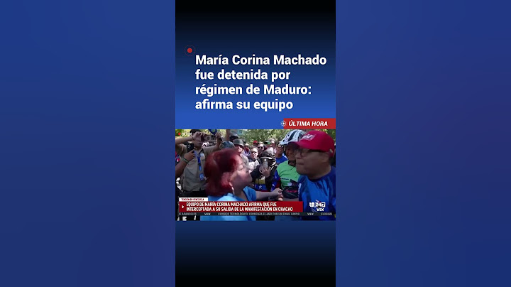 María Corina Machado fue “violentamente interceptada”, asegura su equipo de campaña.