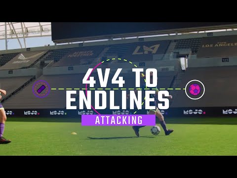 4v4 to Endlines: Attacking | Fun Soccer Drills by MOJO