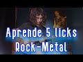 5 Licks Pentatónica menor Rock-Metal (tabs in description)