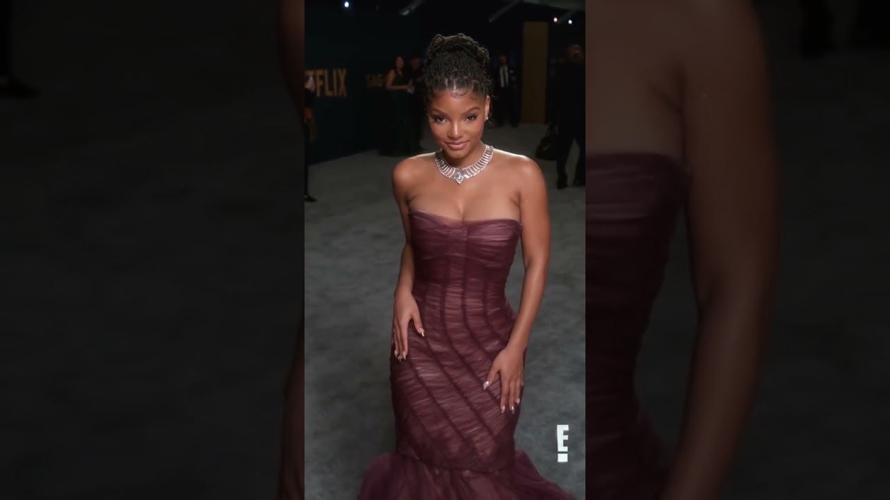 Halle Bailey wows at SAG Awards with enchanting fairytale look