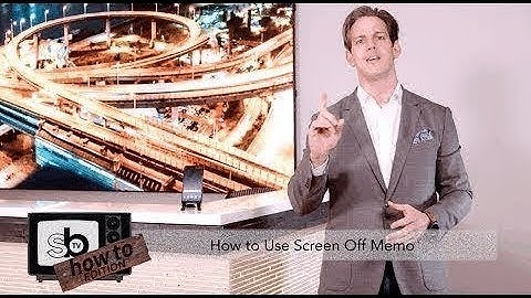 How to Use Enhanced Screen Off Memo | SBTV