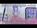 White Nights pastel watercolors // Review and painting demo // Being way out of my comfort zone!!