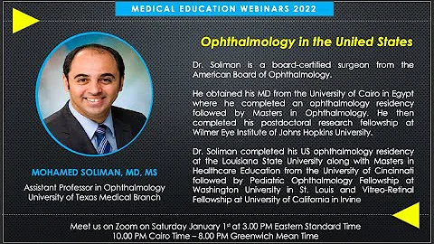 Ophthalmology in the U.S. (ft. Dr. Soliman, UTMB)