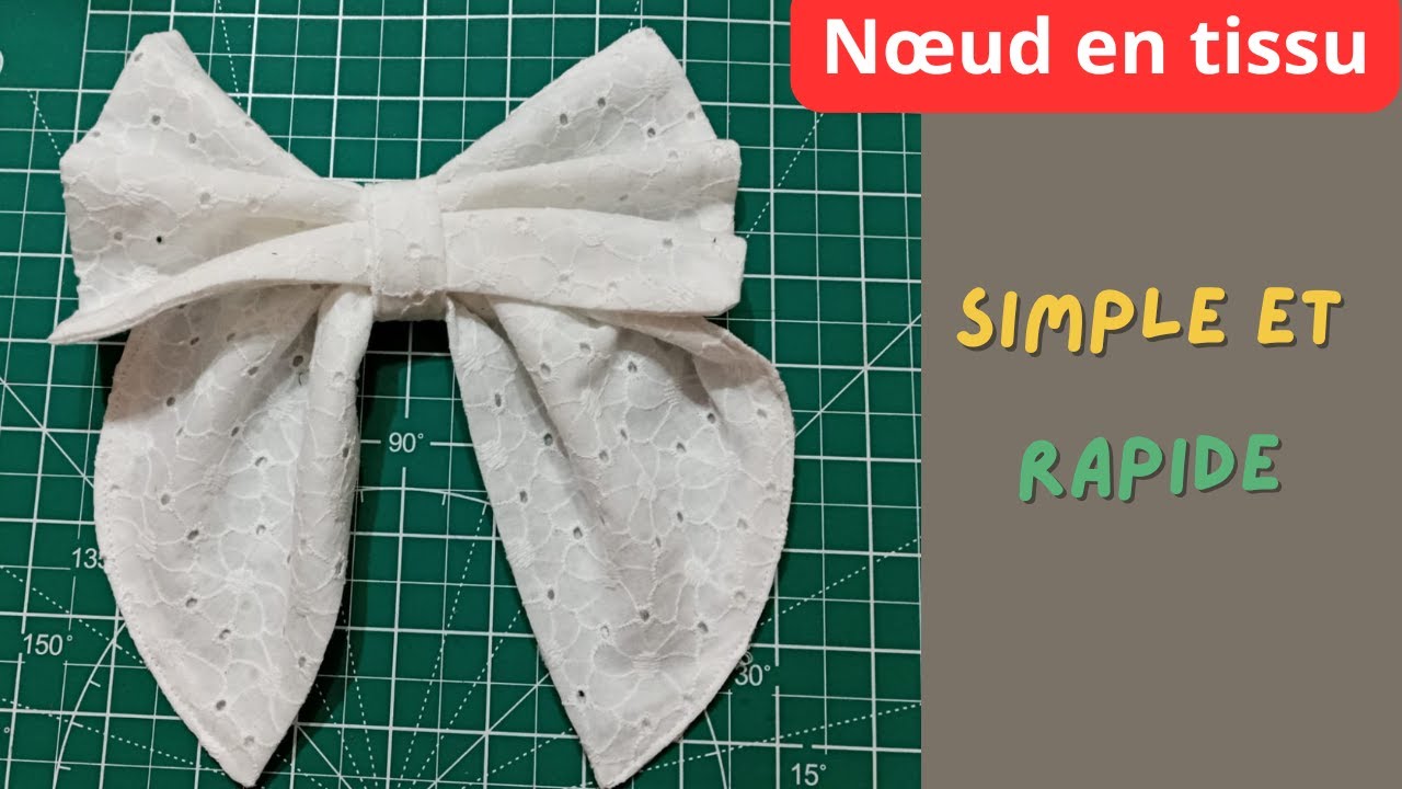 Comment faire un nœud en tissu simple et rapide - YouTube