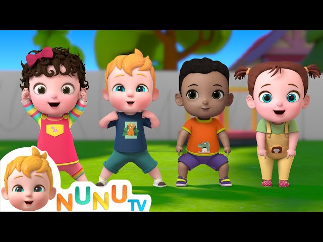 Head Shoulder Knees and Toes + More Kids Songs | NuNu Tv Nursery Rhymes class=