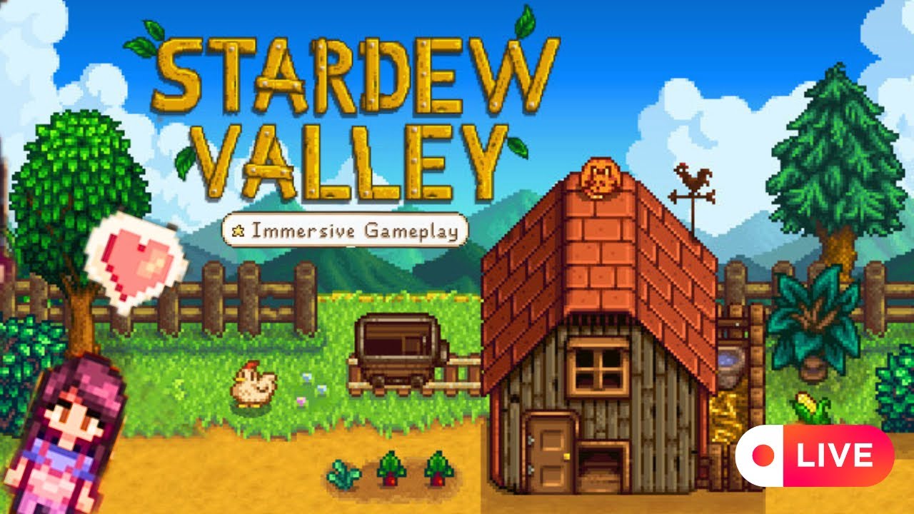 Stardew Valley: Year 1 EP 8 🌸🎀 Calm & immersive gameplay (No COMMENTARY) PS5 slim - YouTube