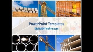 Construction PowerPoint Template Backgrounds - DigitalOfficePro #00947