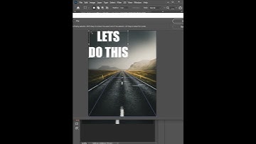 Realistic way to write text on road | Adobe Photoshop | #photoshop #ytviralshorts #tredning