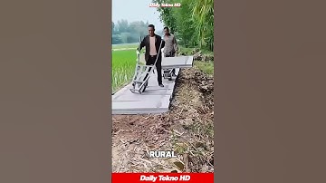 Laying A Road In Seconds 🤯 With Prefab Concrete Slabs #CivilEngineering