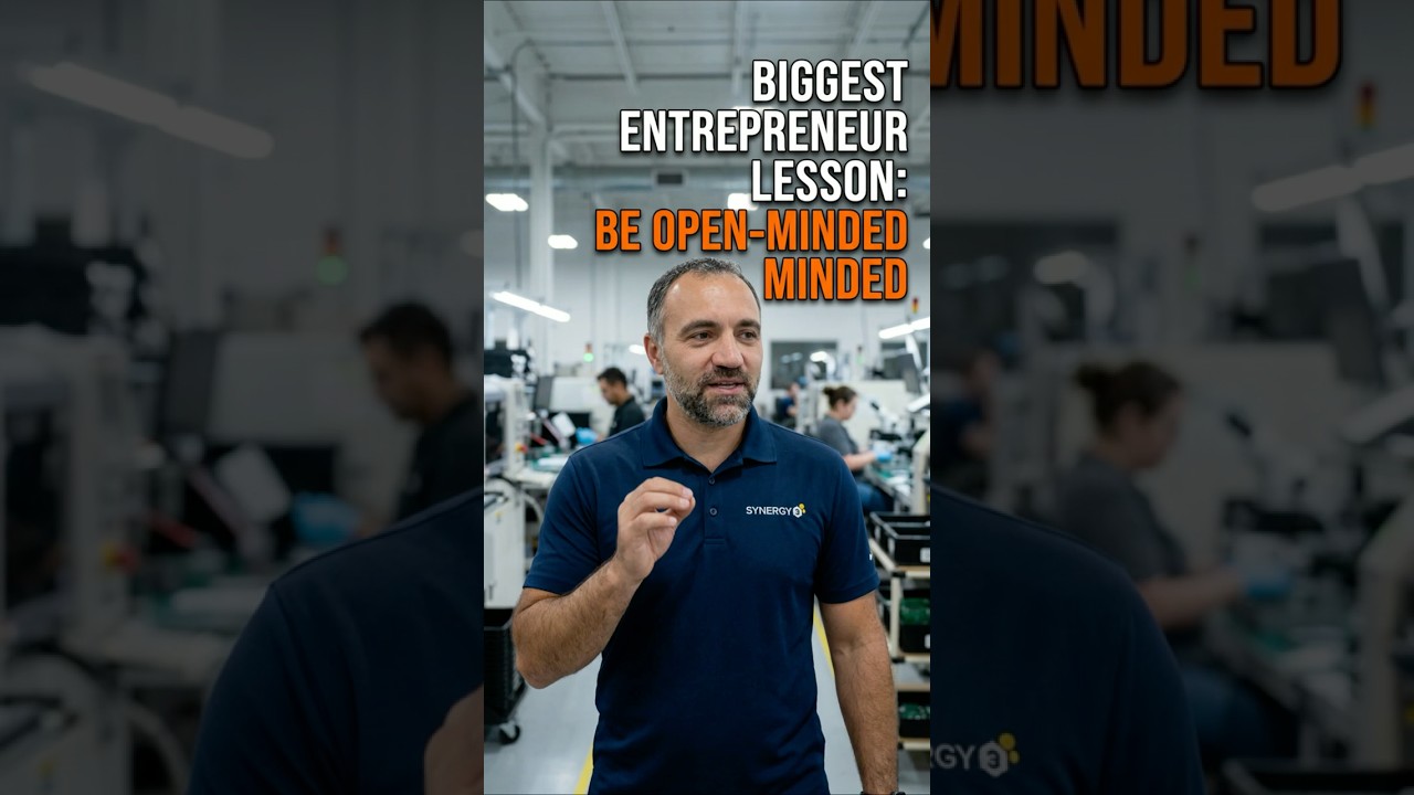 Biggest Entrepreneur Lesson: Be Open-Minded
