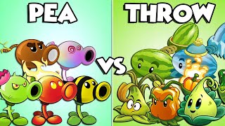 Team PEA vs THROW Plants Power-Up! in Plants vs Zombies 2 screenshot 1