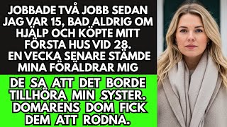 Mina föräldrar stämde mig för att jag köpte ett hus – de sa att det tillhörde min syster. Domarens..