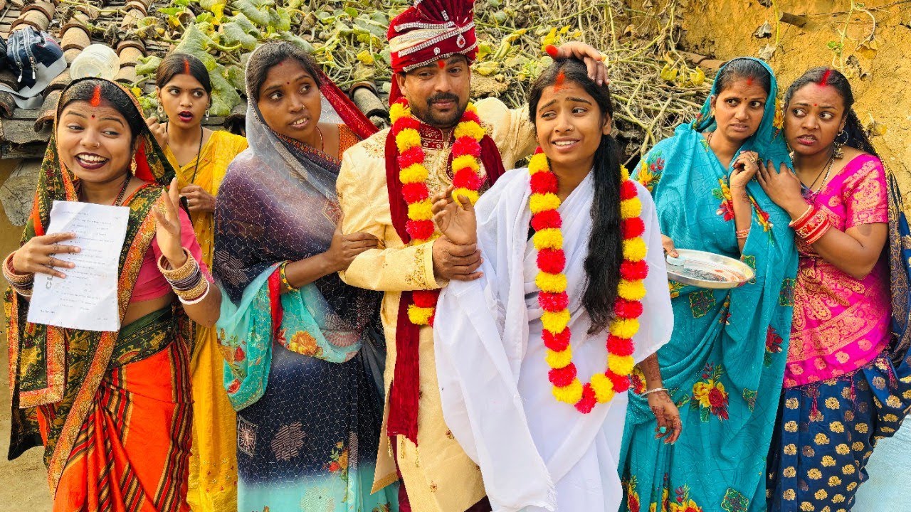 लालची औरत, देखिये कैसे दौलत के भूख मे विधवा औरत से पति का कराई शादी।|Devar Bhauji Priti Singh Comedy