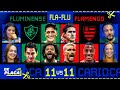 11 x 11 FLUMINENSE X FLAMENGO: "COM TODO O RESPEITO, MAS EU NÃO ACHO ESSE DUELO DIFÍCIL NÃO! image