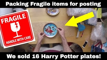 Packing ebay items - how I packed & shipped 16 fragile ceramic plates
