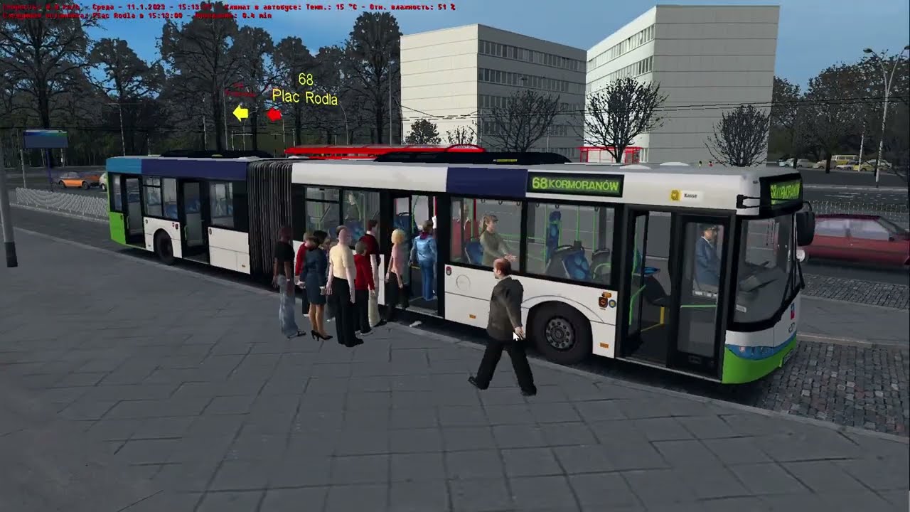 OMSI 2 | Mapa Fikcyjny Szczecin | Linia 68 + Odwrotny kierunek